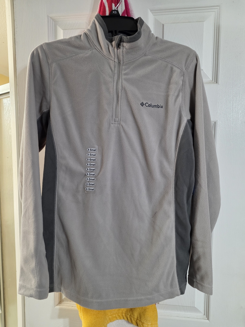 Men's BNWT Columbia Gray Quarter-Zip Fleece Pullover